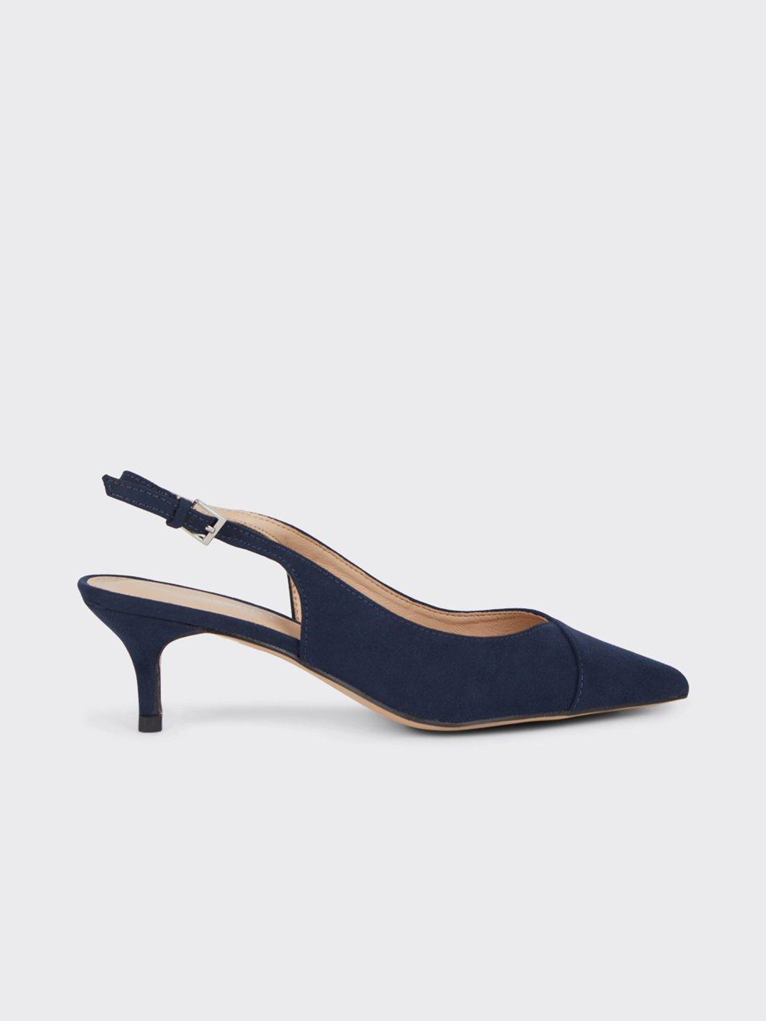 

DOROTHY PERKINS Women Pointed Toe Slim Heel Mules, Navy blue
