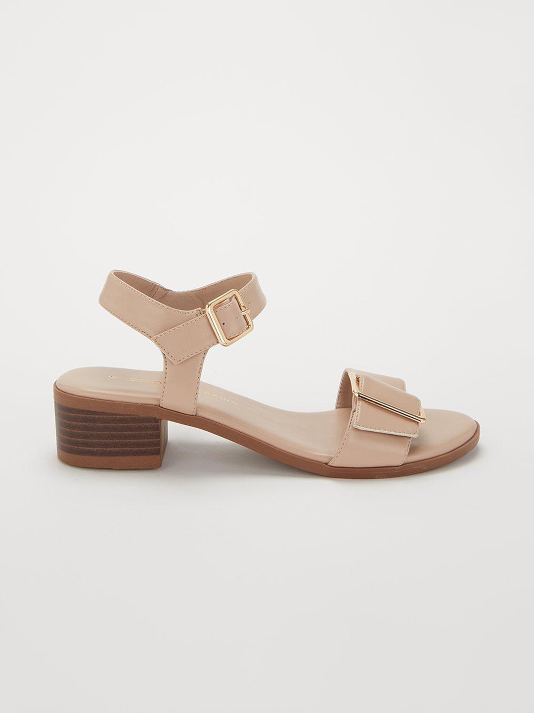

DOROTHY PERKINS Block Heels with Buckle Detail, Rose