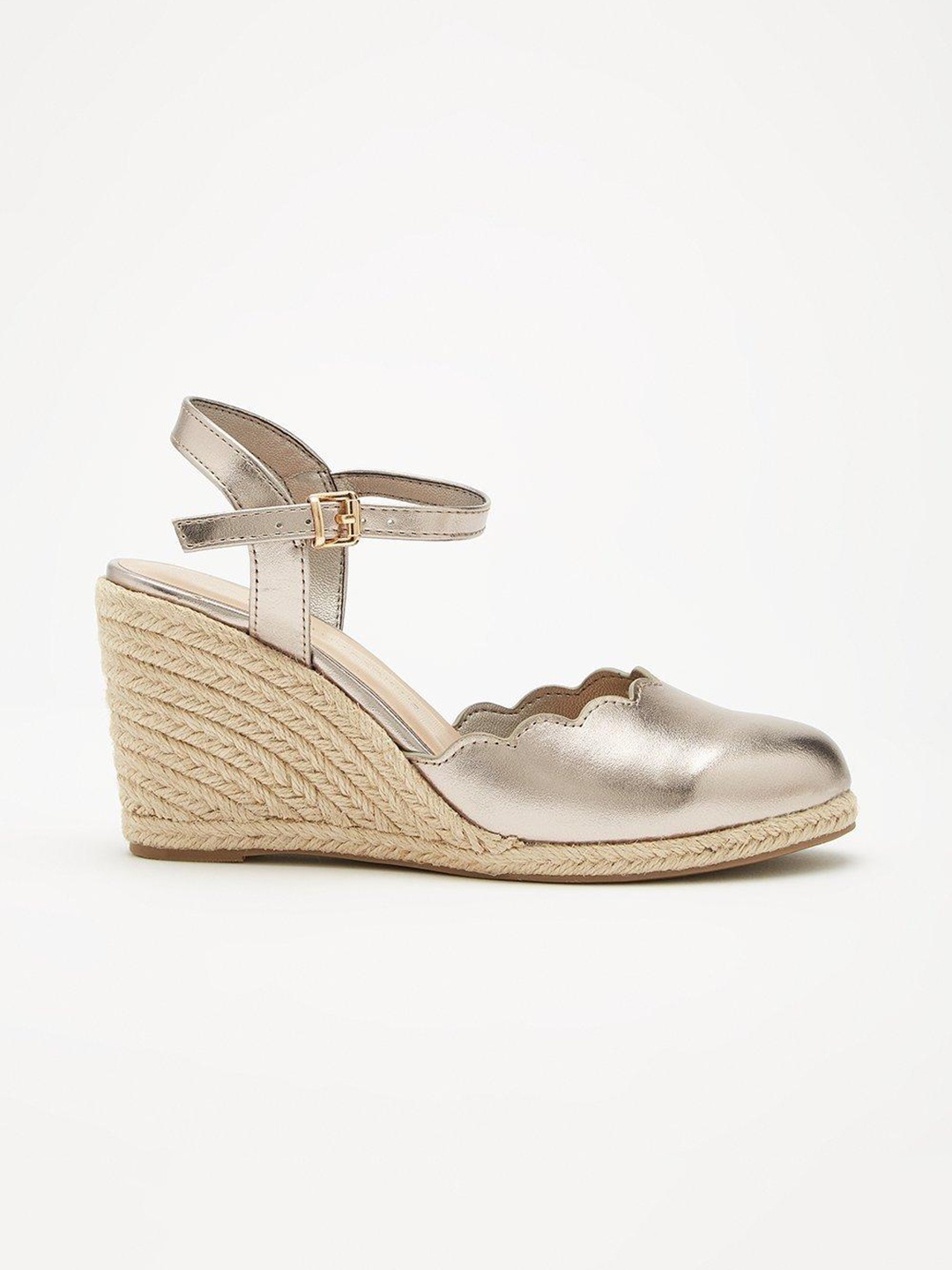 

DOROTHY PERKINS Espadrille Party Wedges, Rose gold