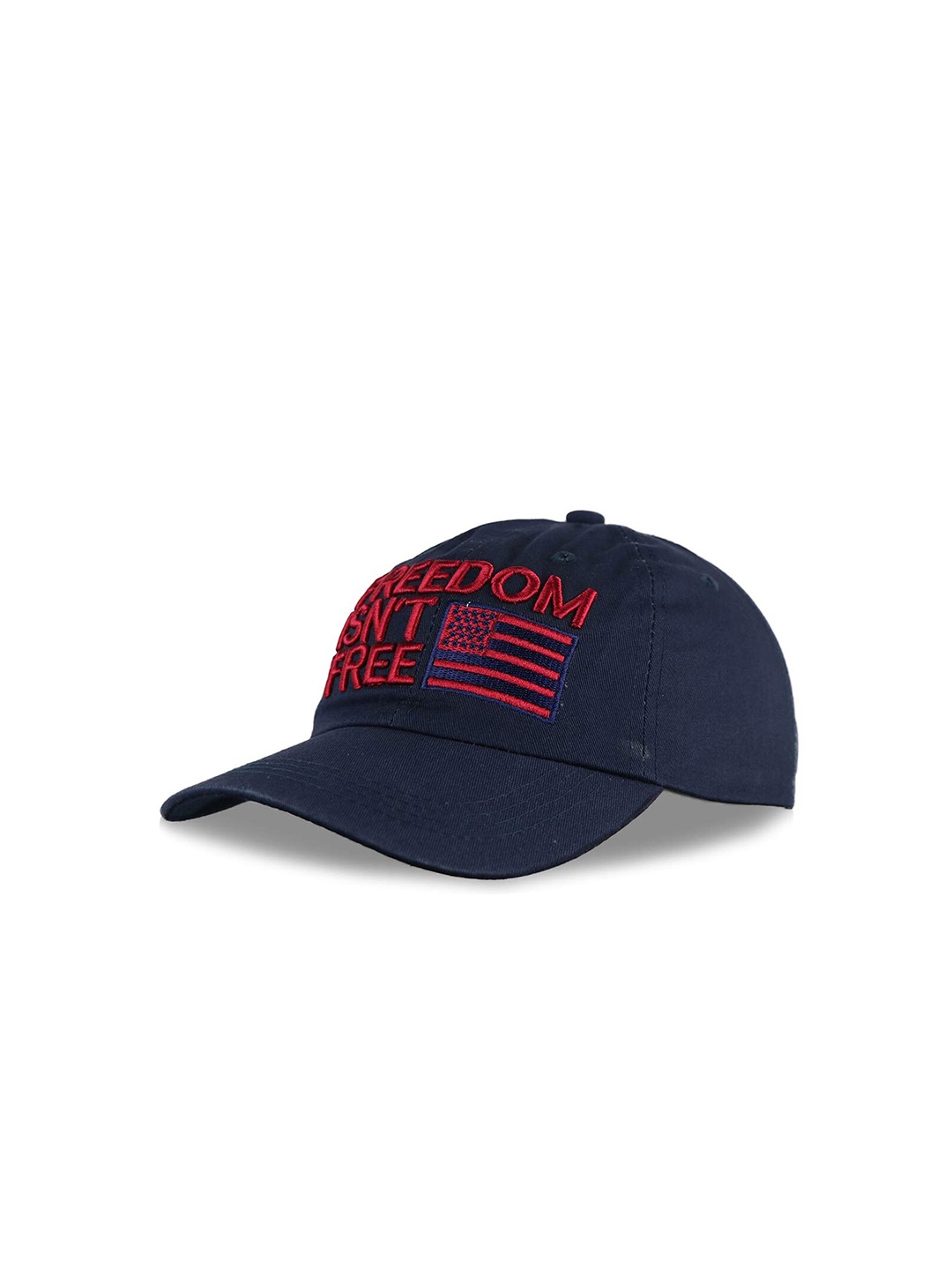 iSWEVEN Embroidered Cotton Baseball Cap, Navy blue