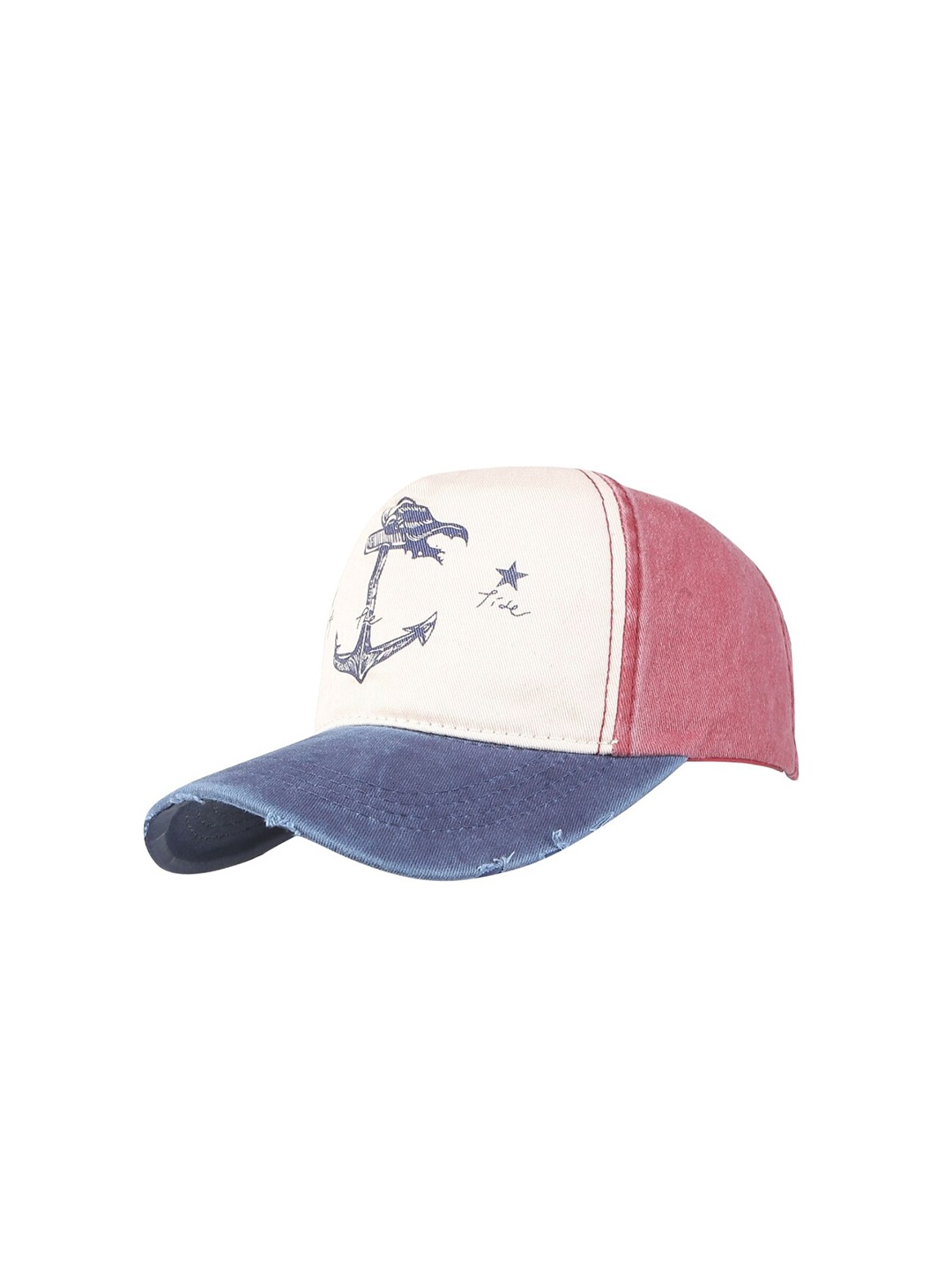 iSWEVEN Colourblocked Snapback Cap, Pink