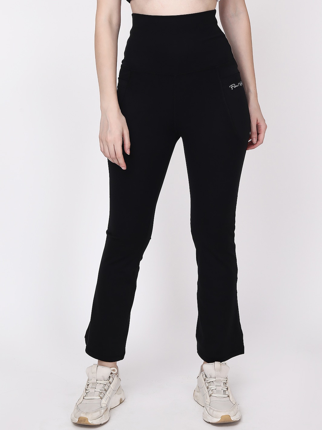 

Fibre World Women Dry Fit Sport Track Pants, Black