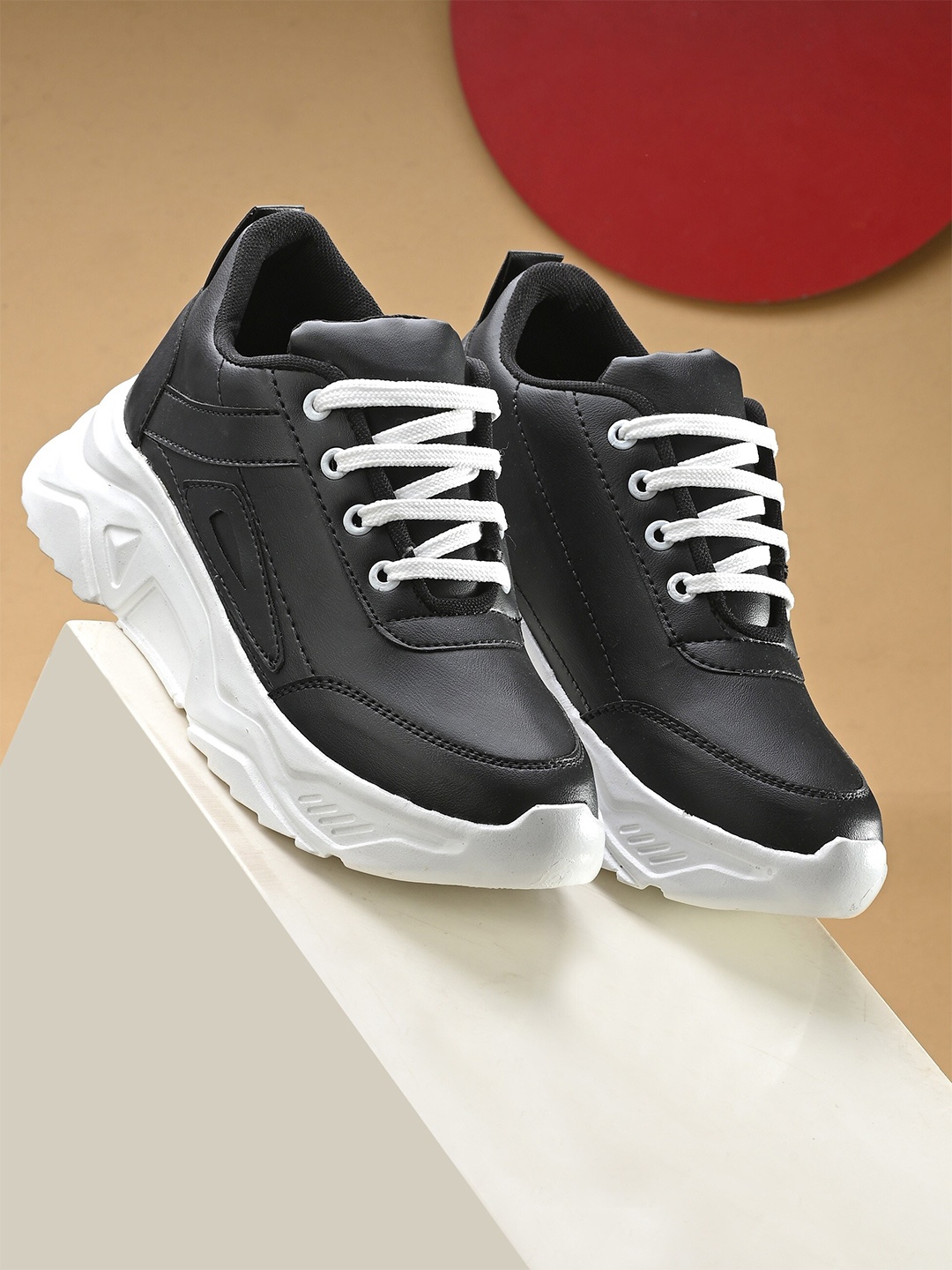 

Roadster Women Black Lace-Ups Non-Marking Running Shoes