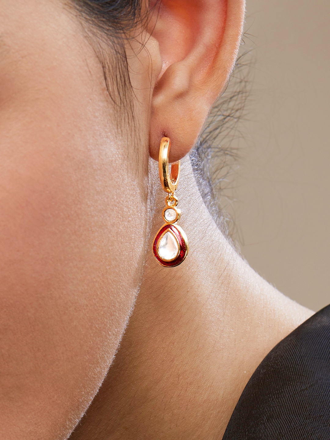 

MINUTIAE Gold-Plated Geometric Drop Earrings
