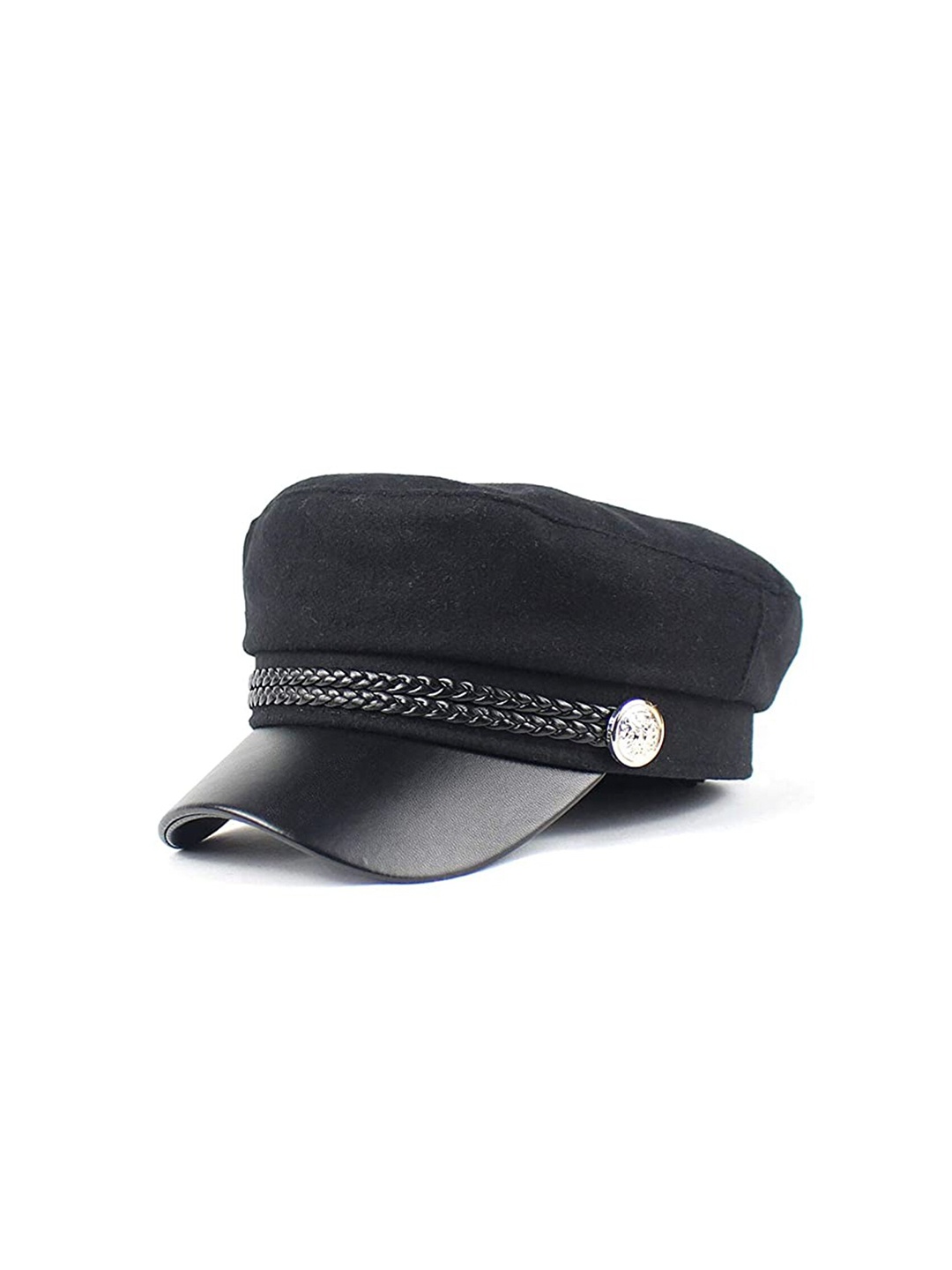 

iSWEVEN Women Cotton Visor Cap, Black