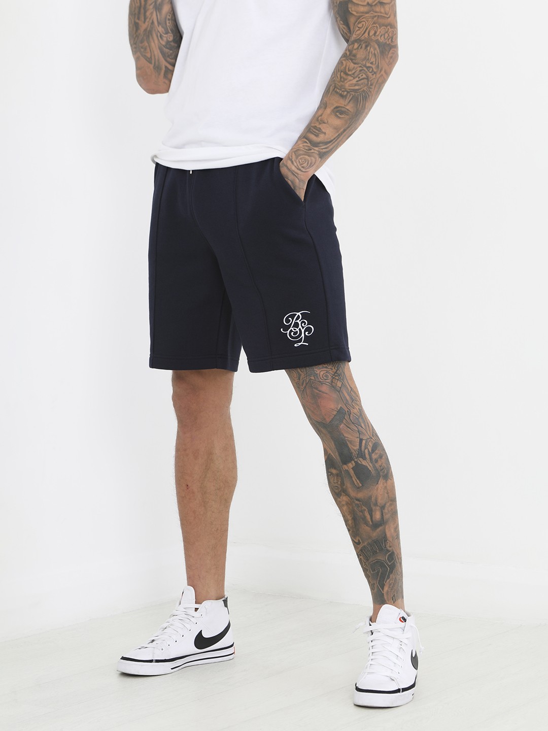 

BRAVE SOUL Men Shorts, Navy blue