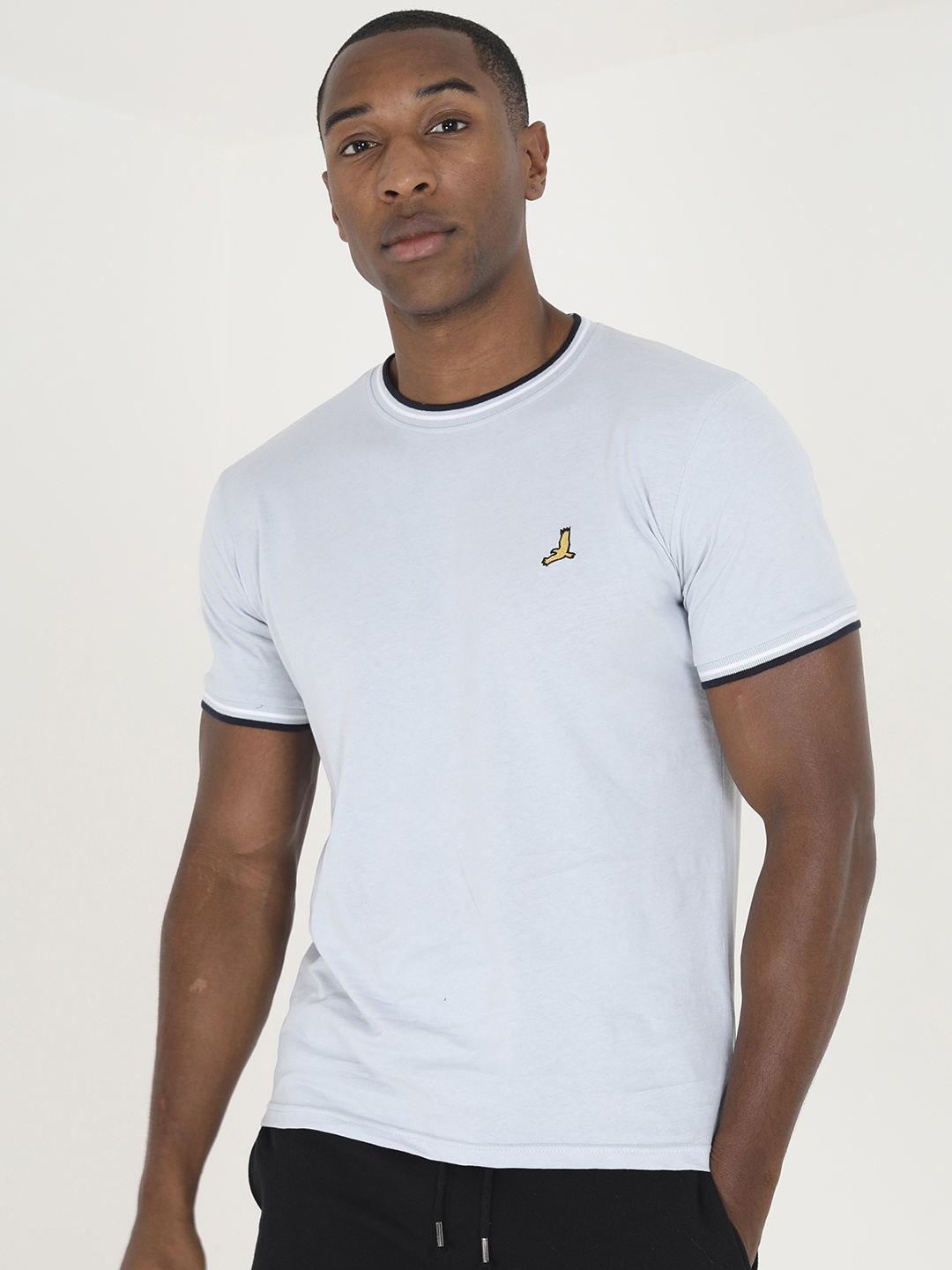 

BRAVE SOUL Pure Cotton T-shirt, Blue