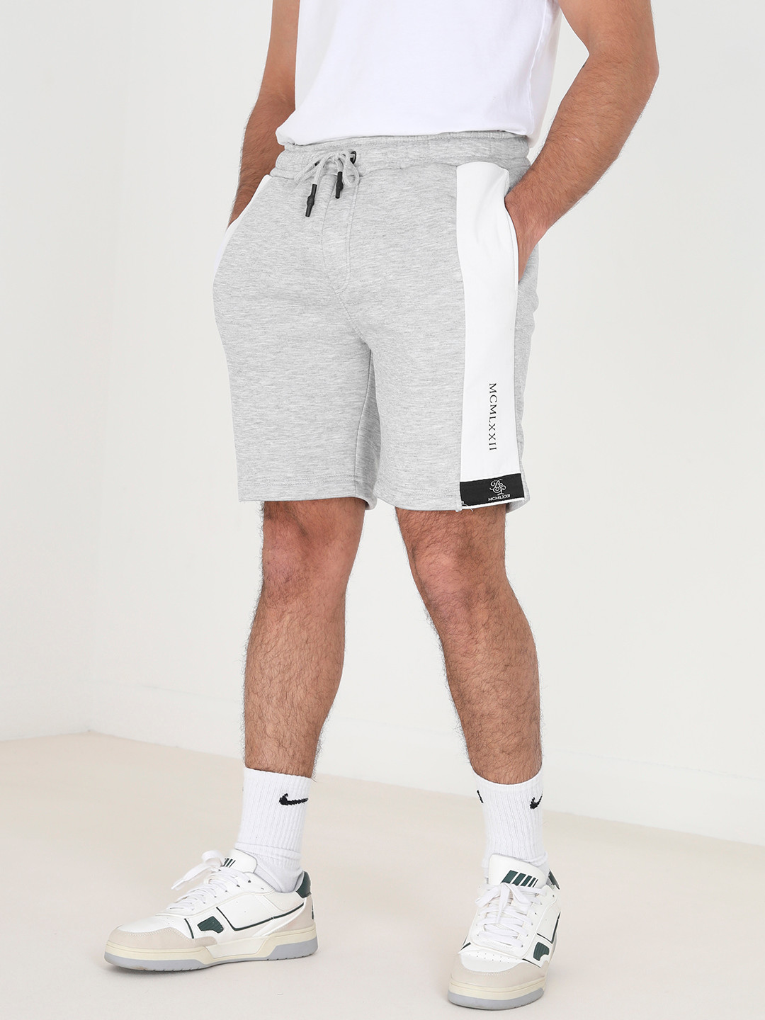 

BRAVE SOUL Men Regular Shorts, Grey