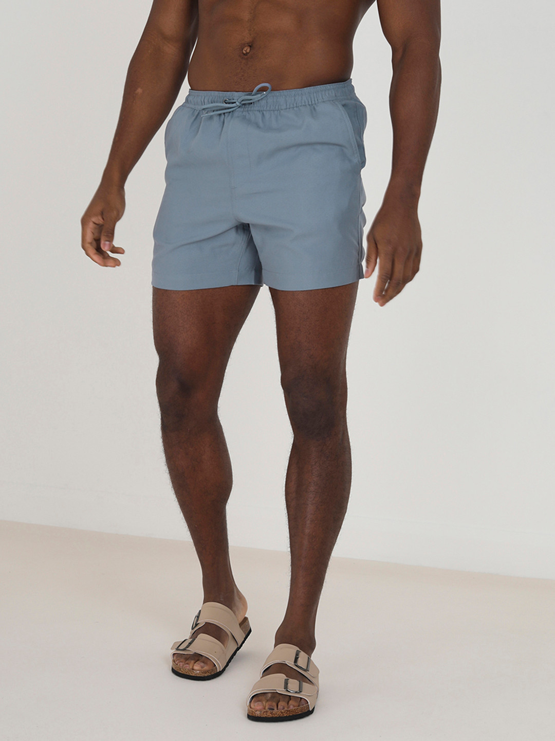 

BRAVE SOUL Men Regular Fit Swim Shorts, Blue