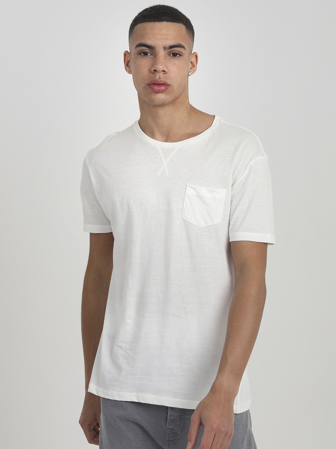 

BRAVE SOUL Pure Cotton T-shirt, White