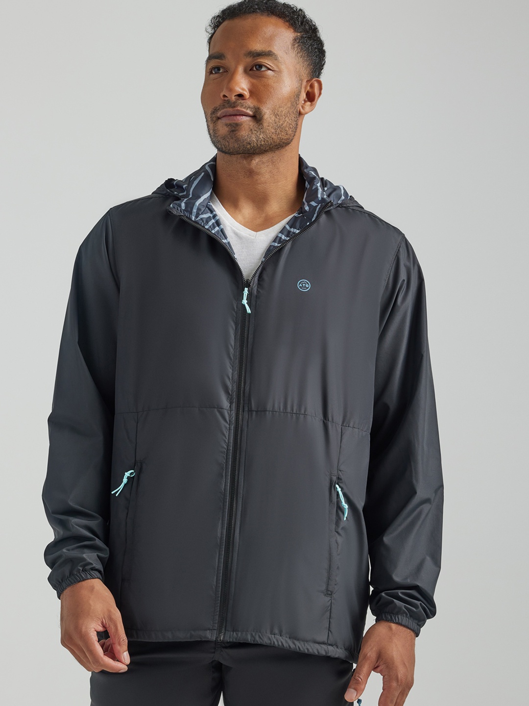 

Wrangler Hooded Reversible Bomber Jacket, Black