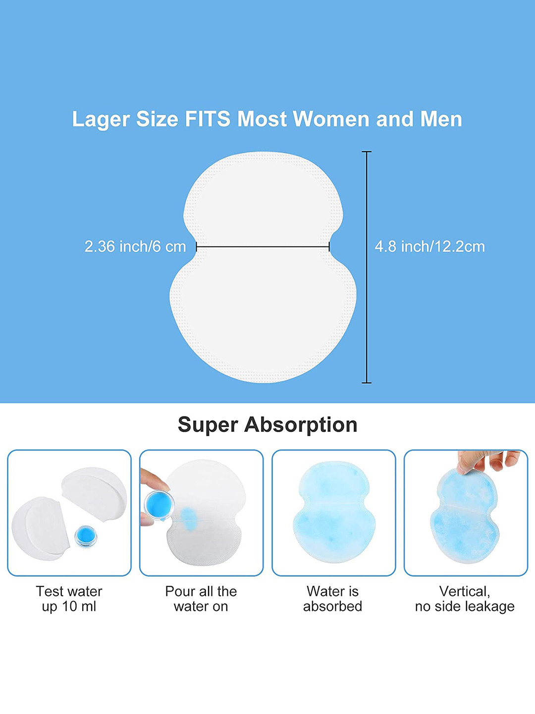

Hill Islands Women Set Of 15 Sleek Sweat Pads, White