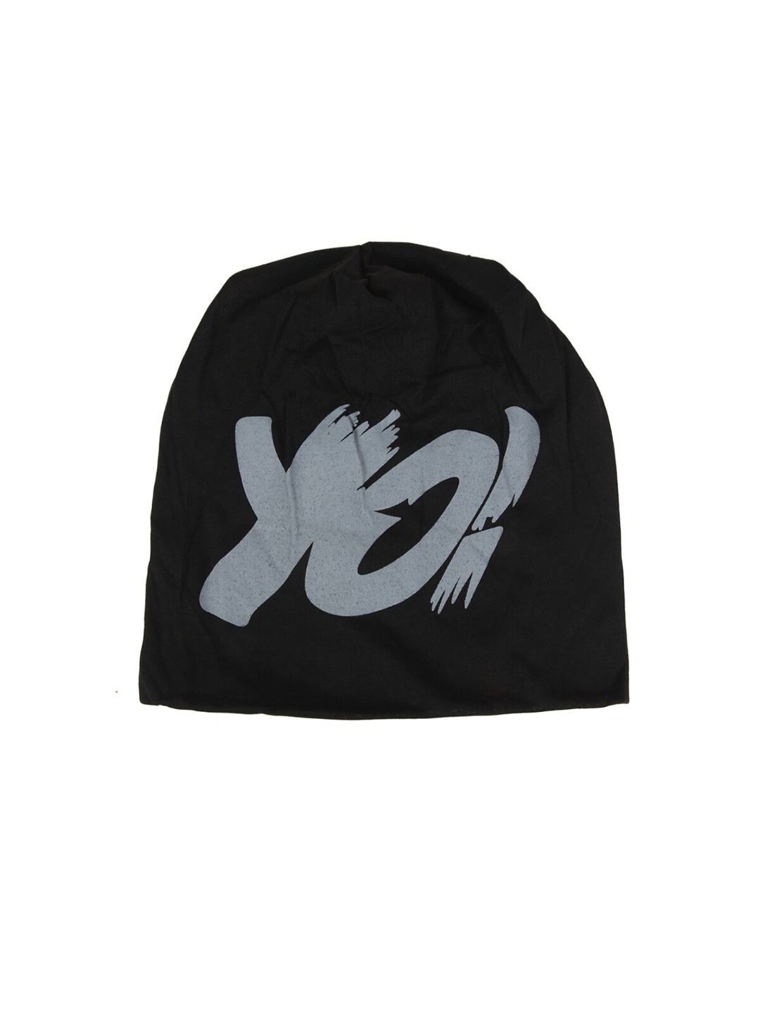 

iSWEVEN Printed Cotton Slouchy Skull Hat Beanie Cap, Black