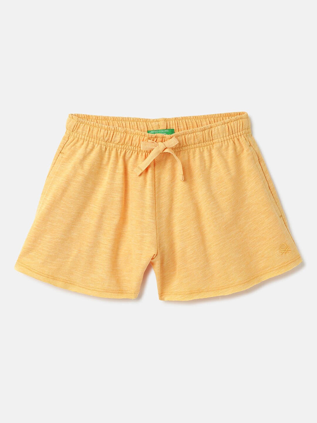 

United Colors of Benetton Girls Mid-Rise Casual Shorts, Orange