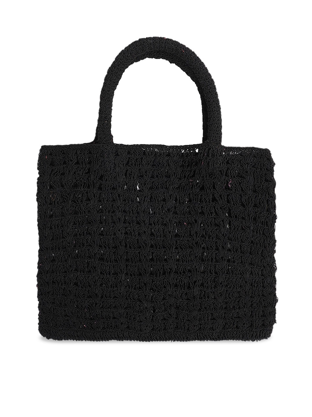 

Rediscover Fashion Textured Oversized Shopper Tote Bag, Black