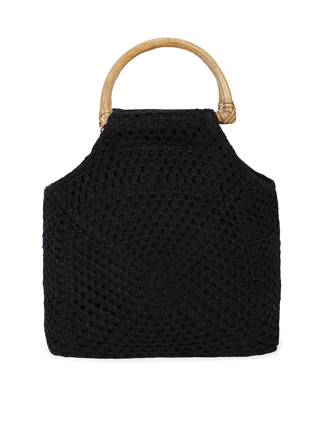 

Rediscover Fashion Oversized Shopper Handheld Bag, Black