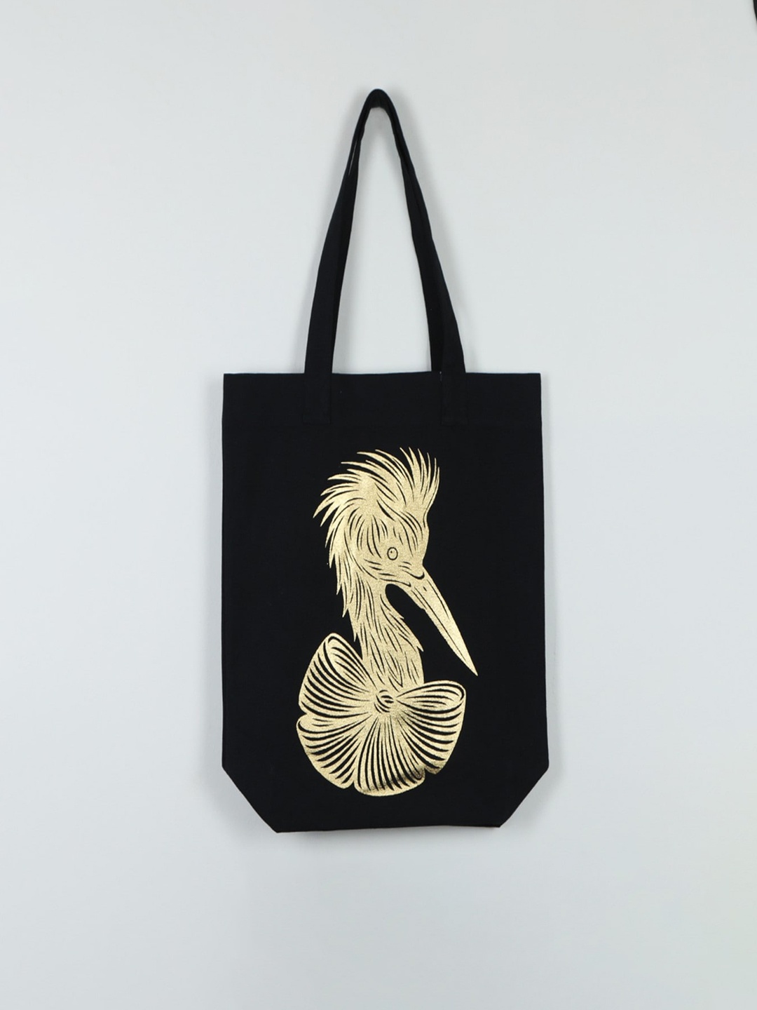 

Rediscover Fashion Graphic Printed Tote Bag, Black