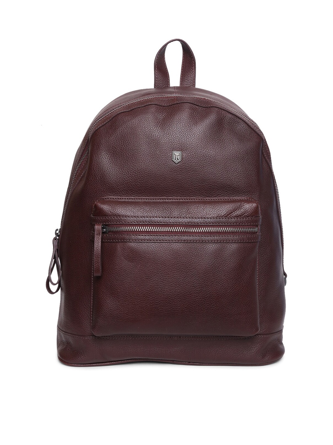TOM LANG LONDON Leather Non Padded Backpack, Burgundy