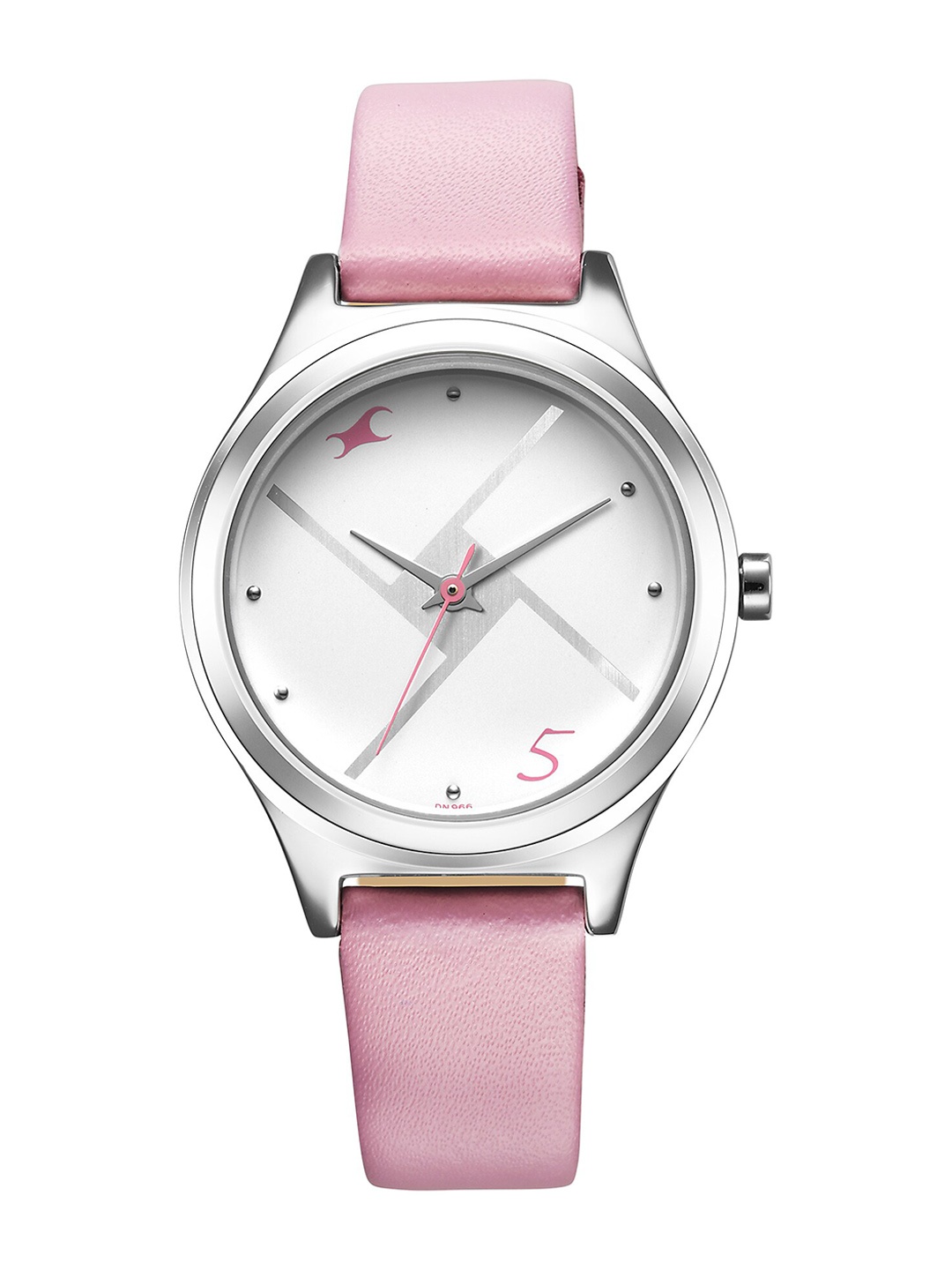 

Fastrack Women Leather Straps Analogue Watch 6152SL08, Pink