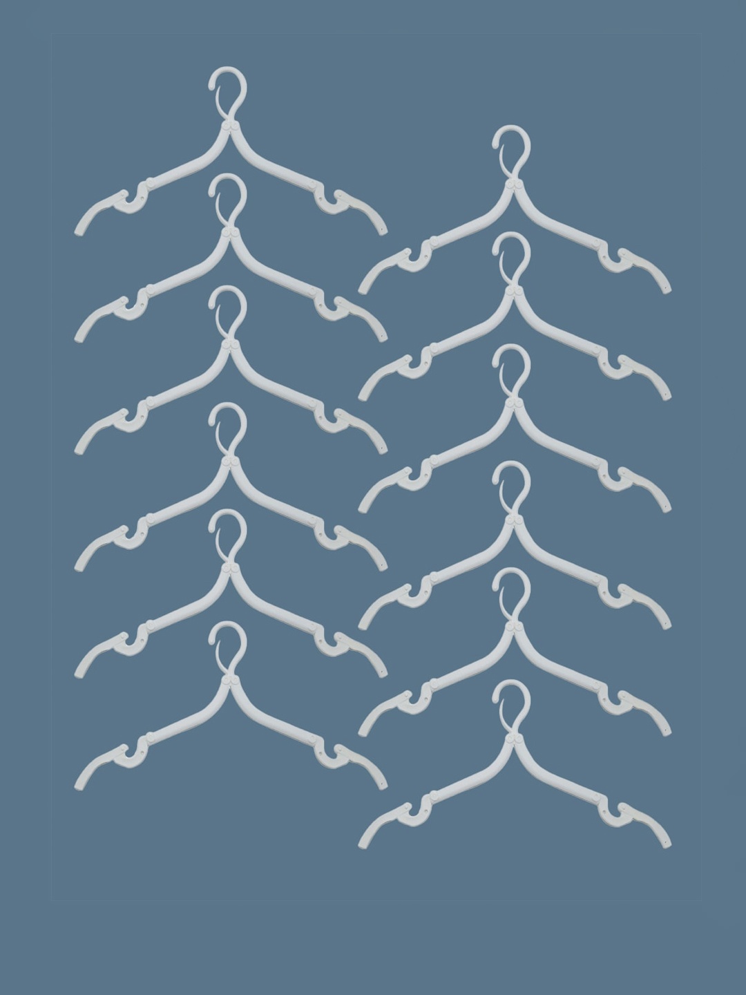 

ZURU BUNCH White 11 Pieces Travel Folding Hangers