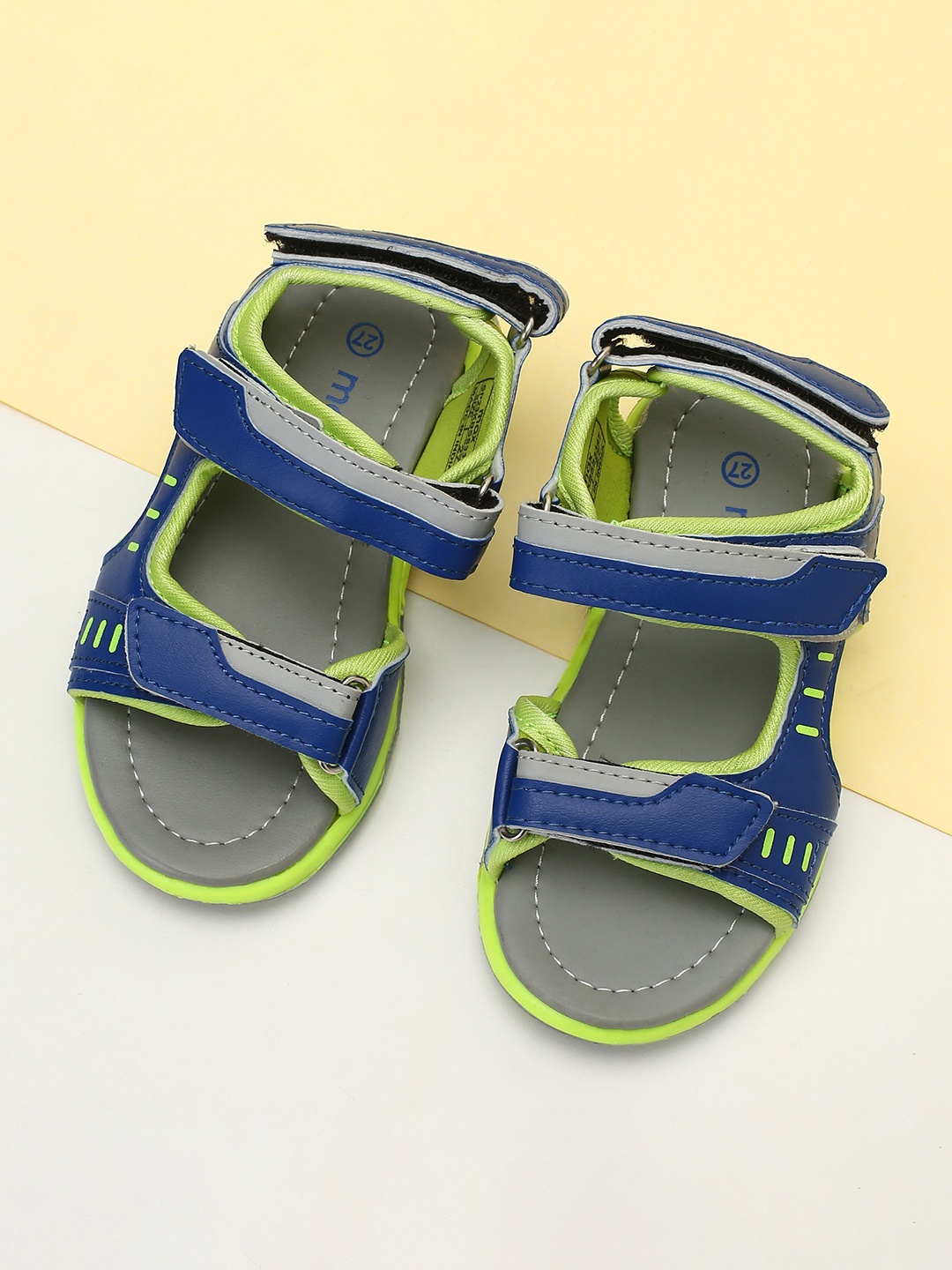 

max Boys PU Sports Sandals, Blue