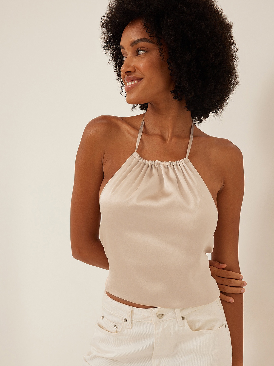 

NA-KD Peach-Coloured Top