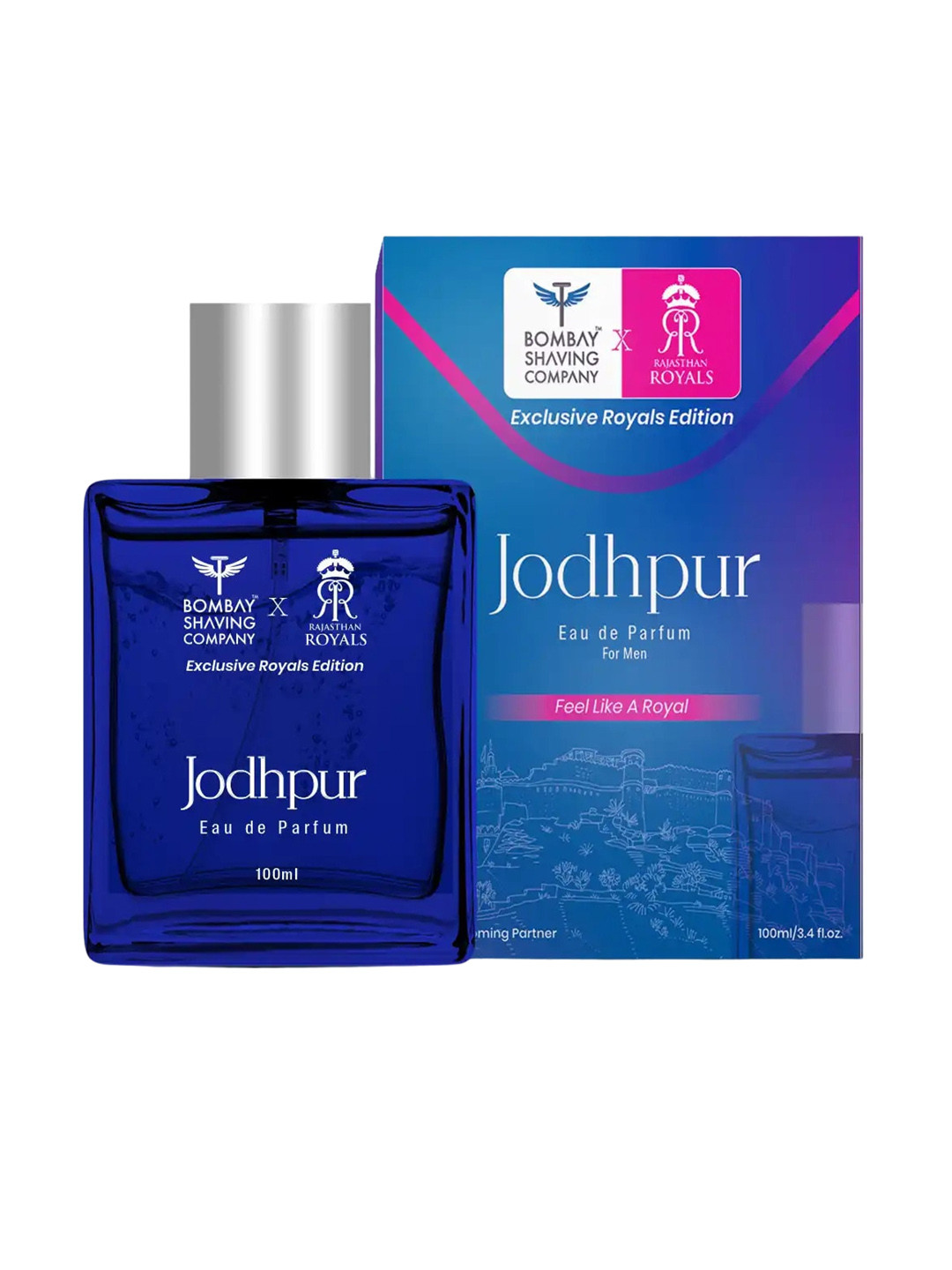 

Bombay Shaving Company Men Exclusive Royals Edition Jodhpur Eau De Parfum - 100 ml, Blue