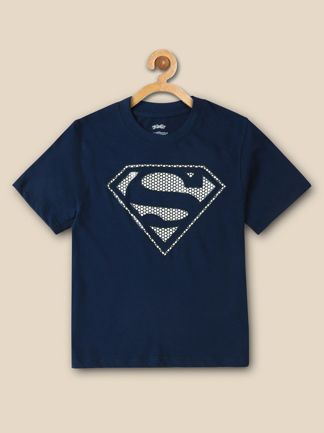 

Kids Ville Boys Superman Printed Cotton Casual T-Shirt, Blue