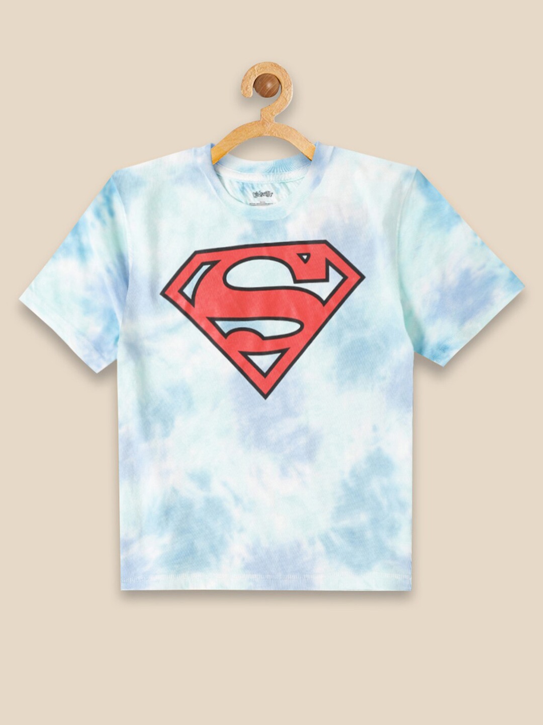 

Kids Ville Boys Superman Graphic Printed Relaxed-Fit Cotton T-Shirt, Blue