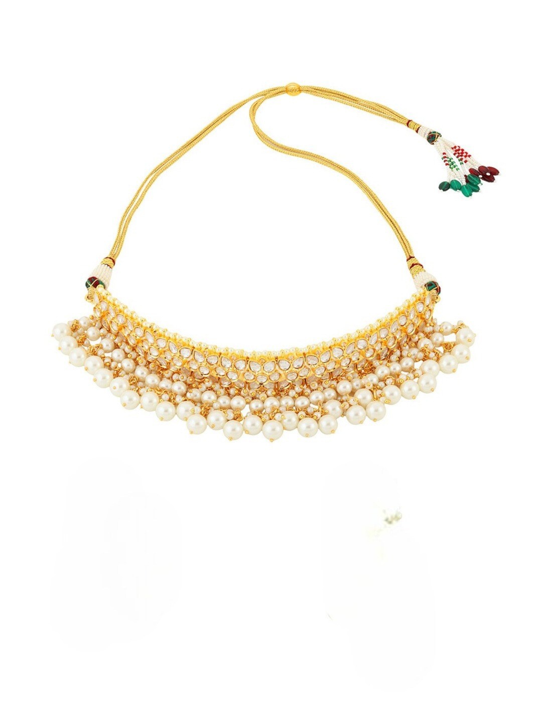 

Runjhun Brass Gold-Plated Necklace