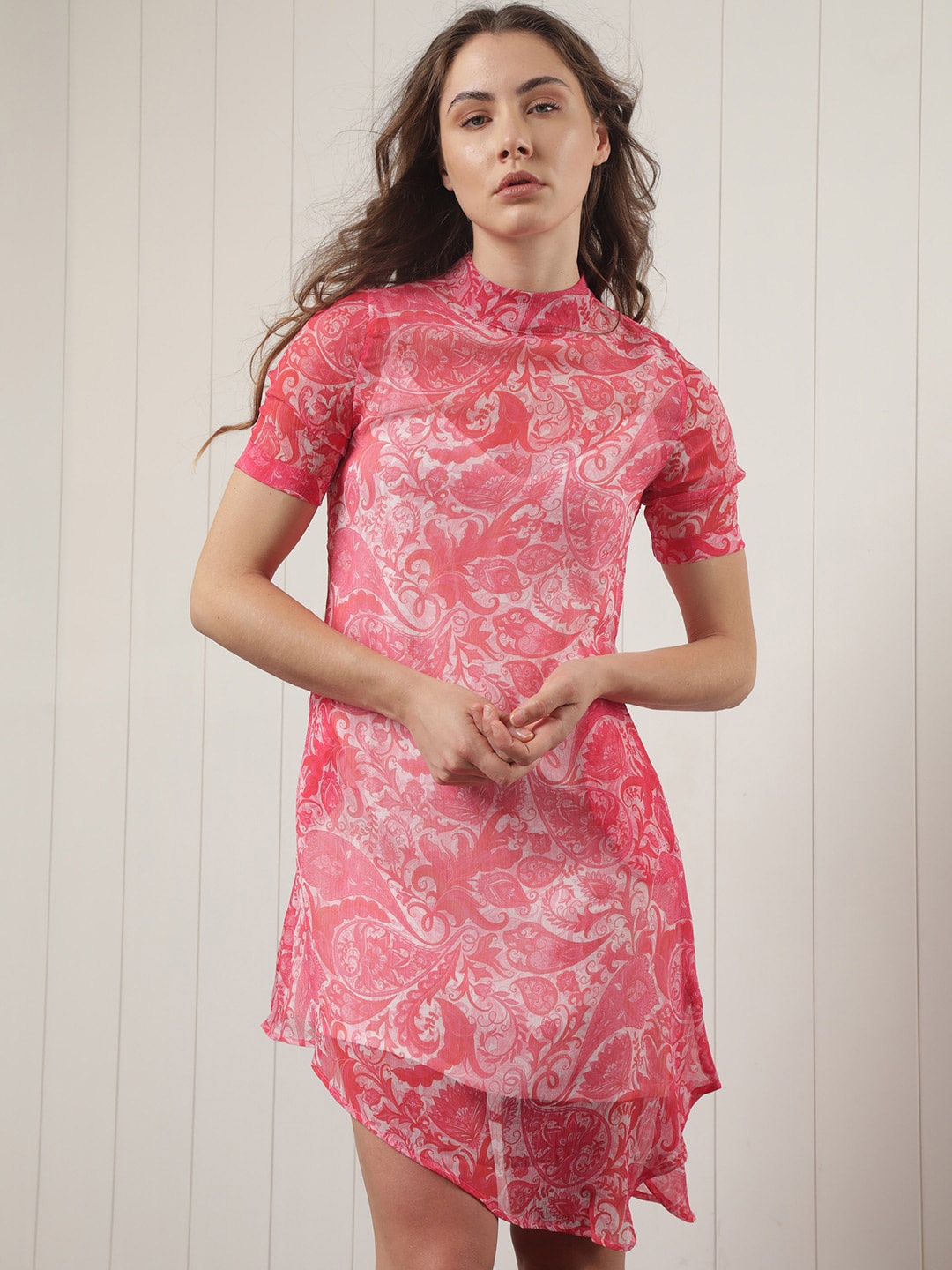 

RAREISM Floral Print A-Line Dress, Pink