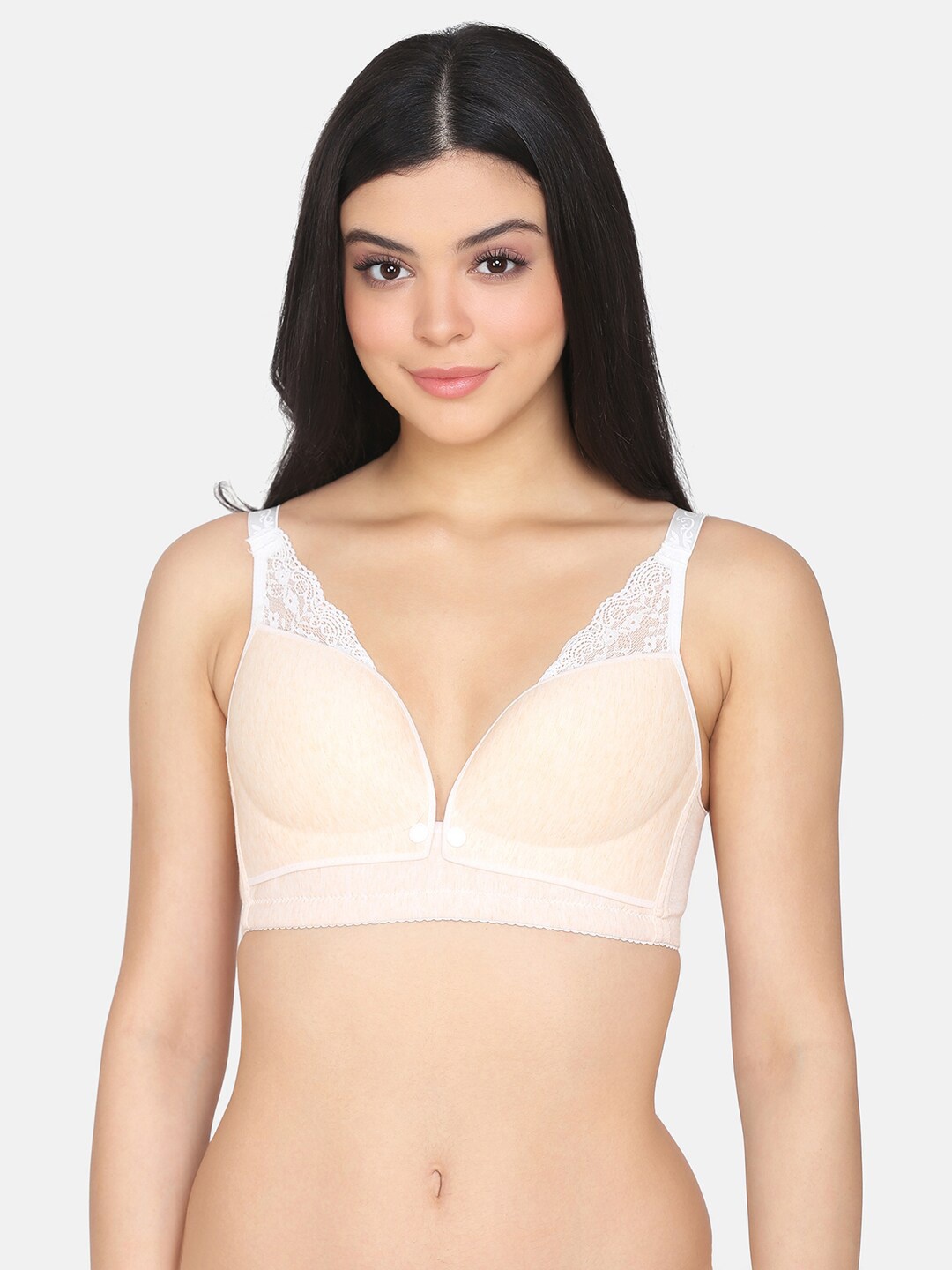 

Da Intimo Beige Lightly Padded Anti Microbial Non-Wired Maternity Bra