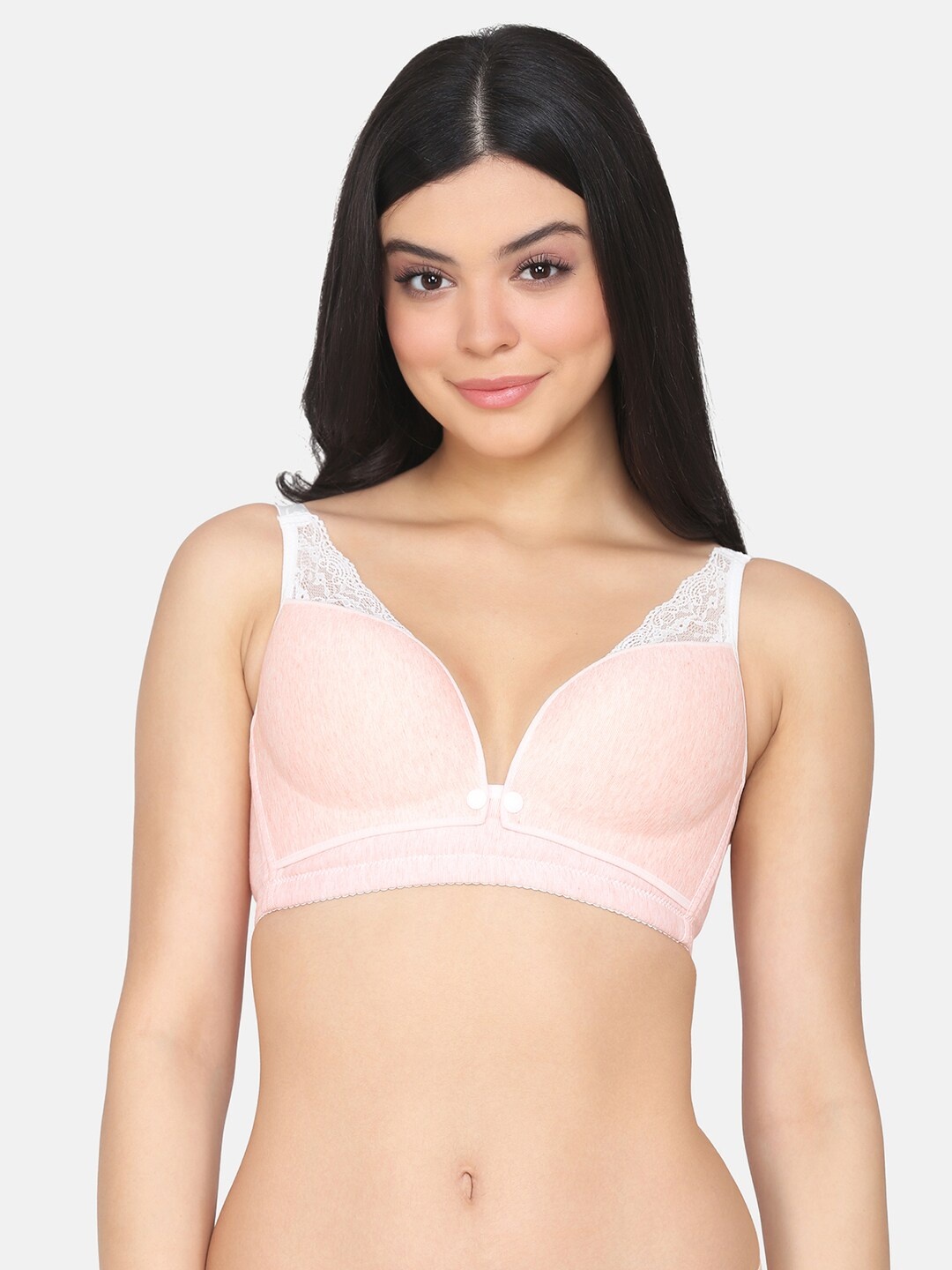 

Da Intimo Full Coverage Lightly Padded Maternity Bra, Pink