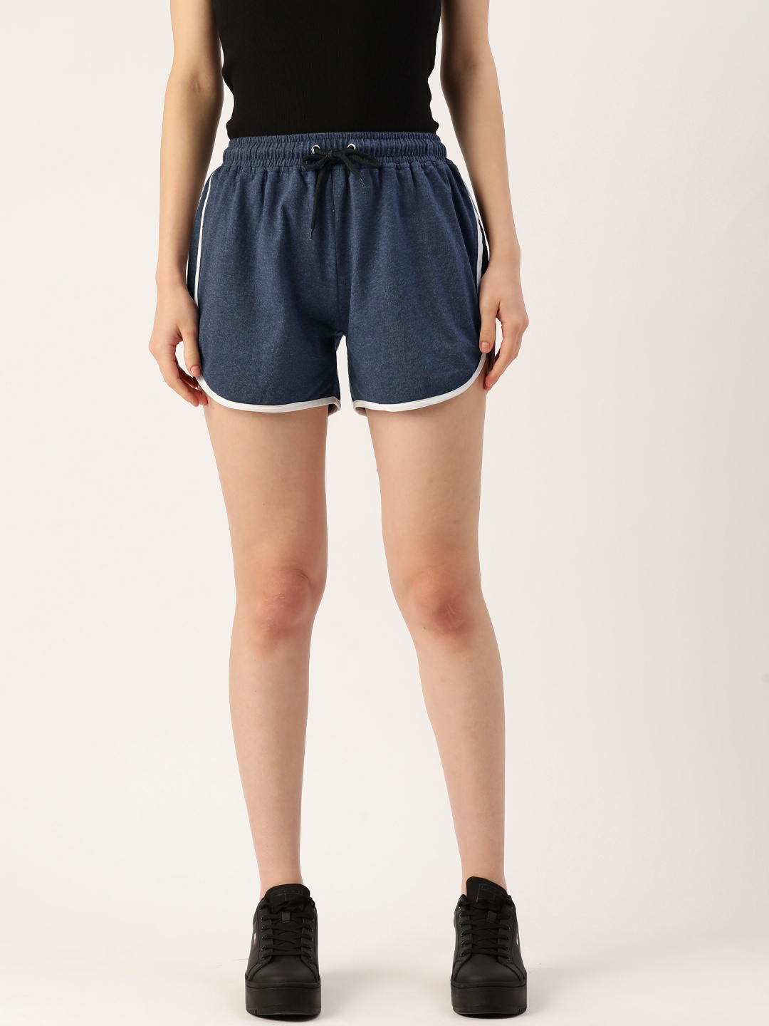 

Alsace Lorraine Paris Women Regular Fit Hot Pants, Blue