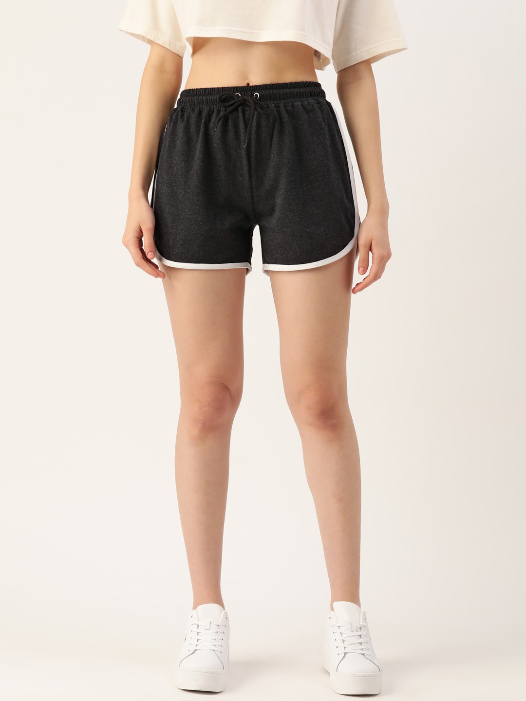

Alsace Lorraine Paris Women Regular Fit Hot Pants, Grey