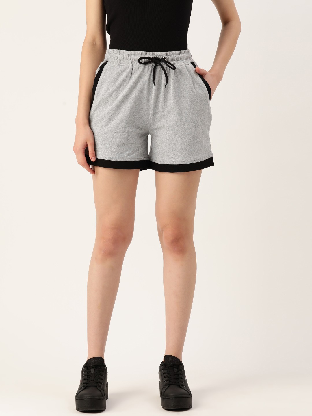 

Alsace Lorraine Paris Cotton Shorts, Grey
