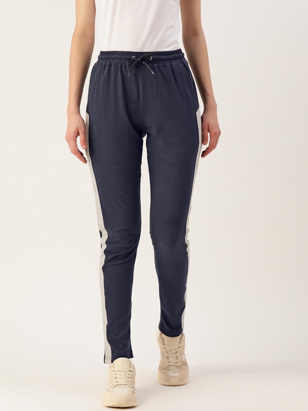 

Alsace Lorraine Paris Women Solid Regular Fit Track Pants, Navy blue