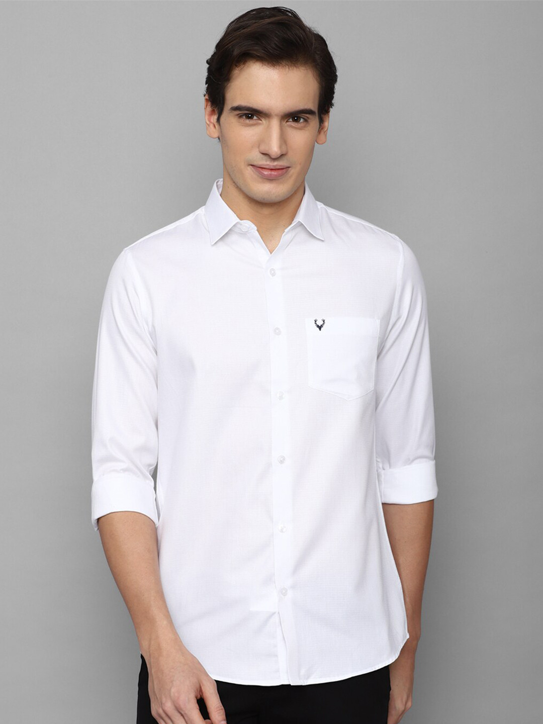 

Allen Solly Spread Collar Slim Fit Pure Cotton Casual Shirt, White