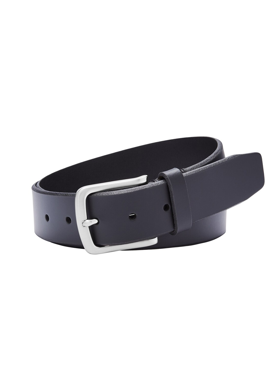 

Fossil Men Leather Tang Slim Belt, Black