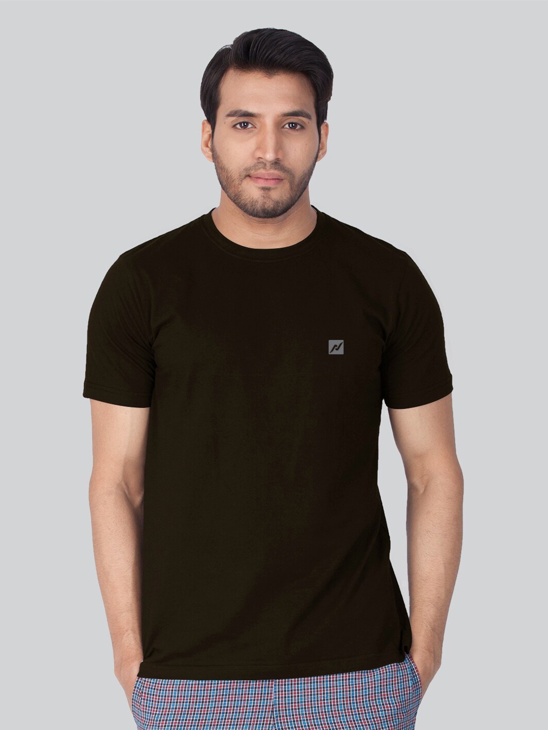 

LUX NITRO Round Neck Anti Odour Casual T-shirt, Black