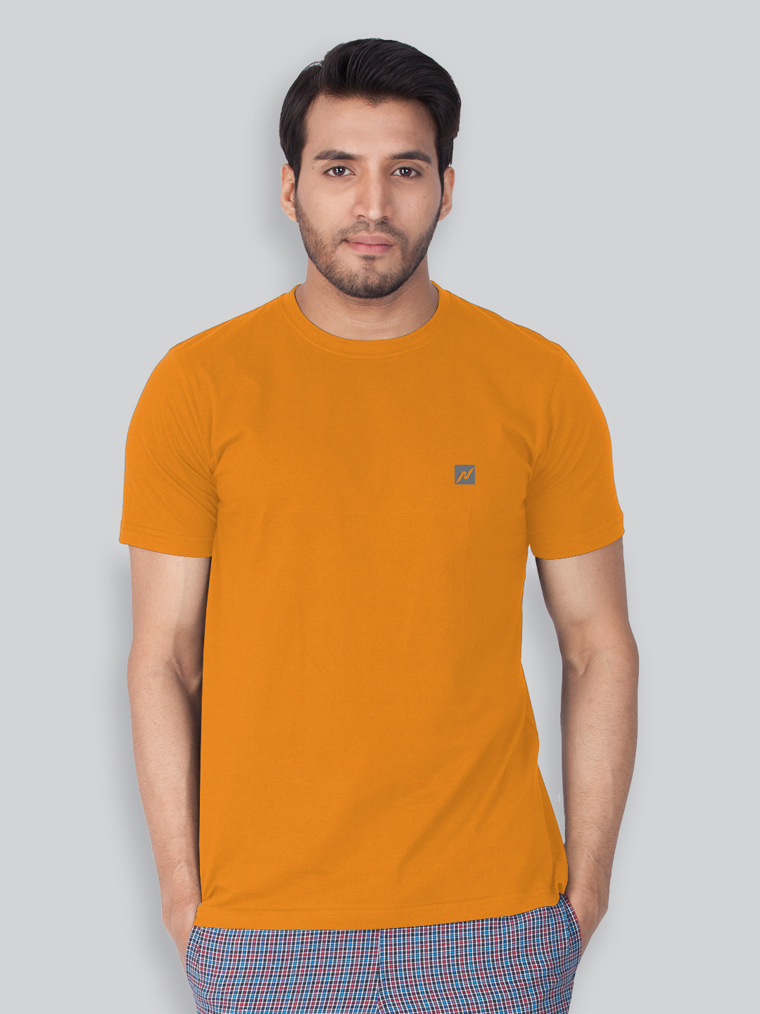 

LUX NITRO Men Anti Odour Regular Fit T-shirt, Orange