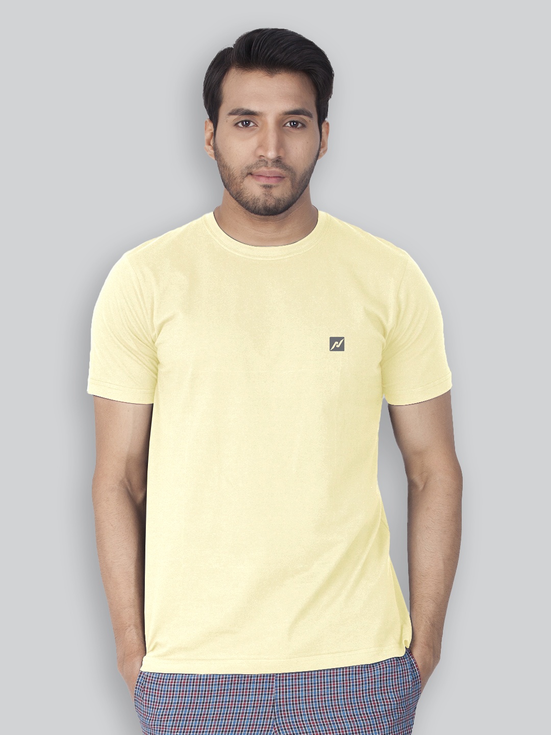 

LUX NITRO Men Anti Odour Regular Fit T-shirt, Yellow