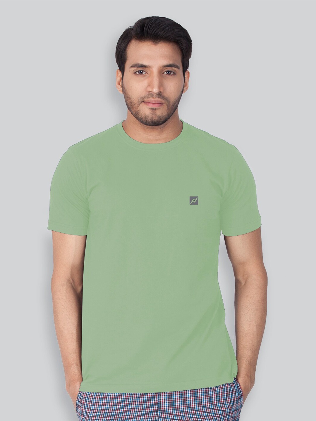 

LUX NITRO Round Neck Anti Odour Casual T-shirt, Green