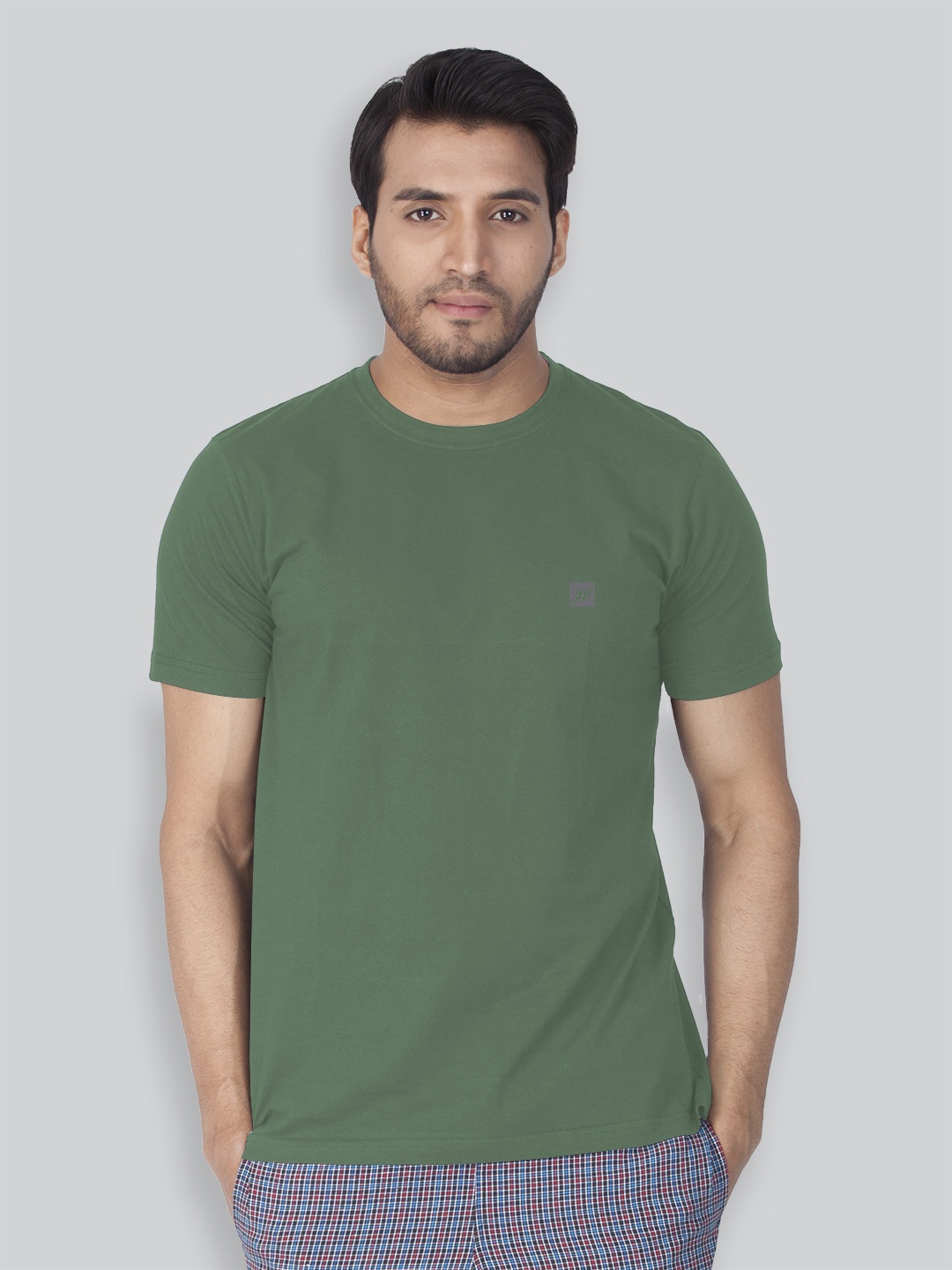 

LUX NITRO Men Anti Odour Regular Fit T-shirt, Green