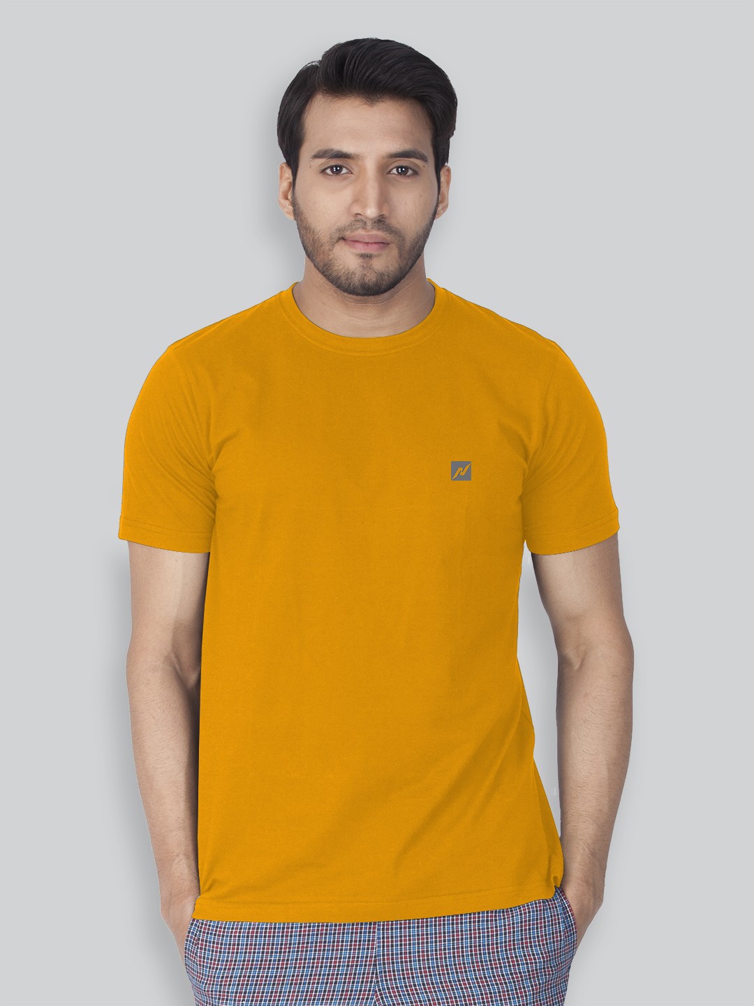 

LUX NITRO Round Neck Cotton Anti Odour Lounge T-shirt, Orange