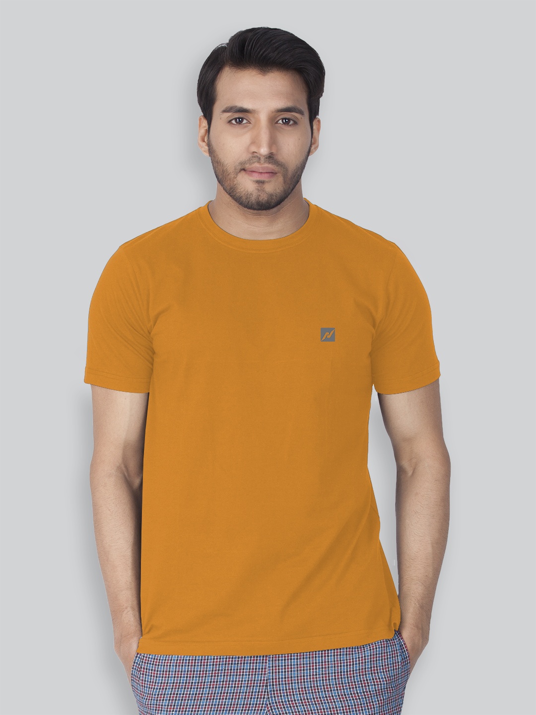 

LUX NITRO Round Neck Cotton Lounge T-shirt, Orange