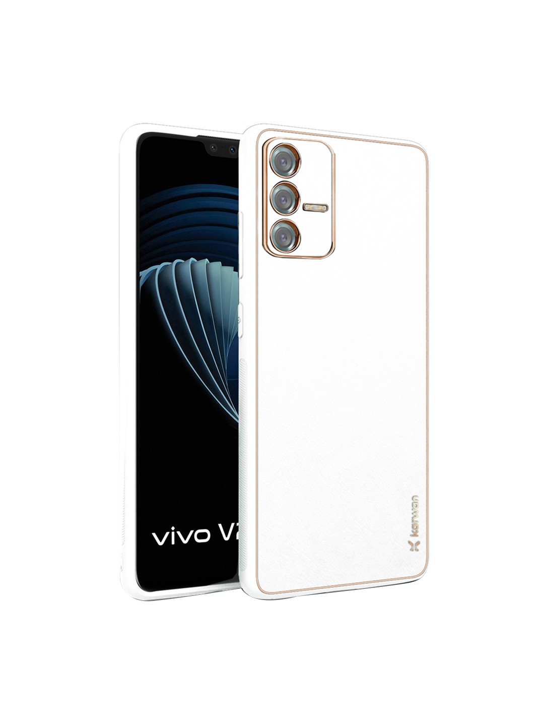 

Karwan Vivo V23 Shock Proof Back Case, White