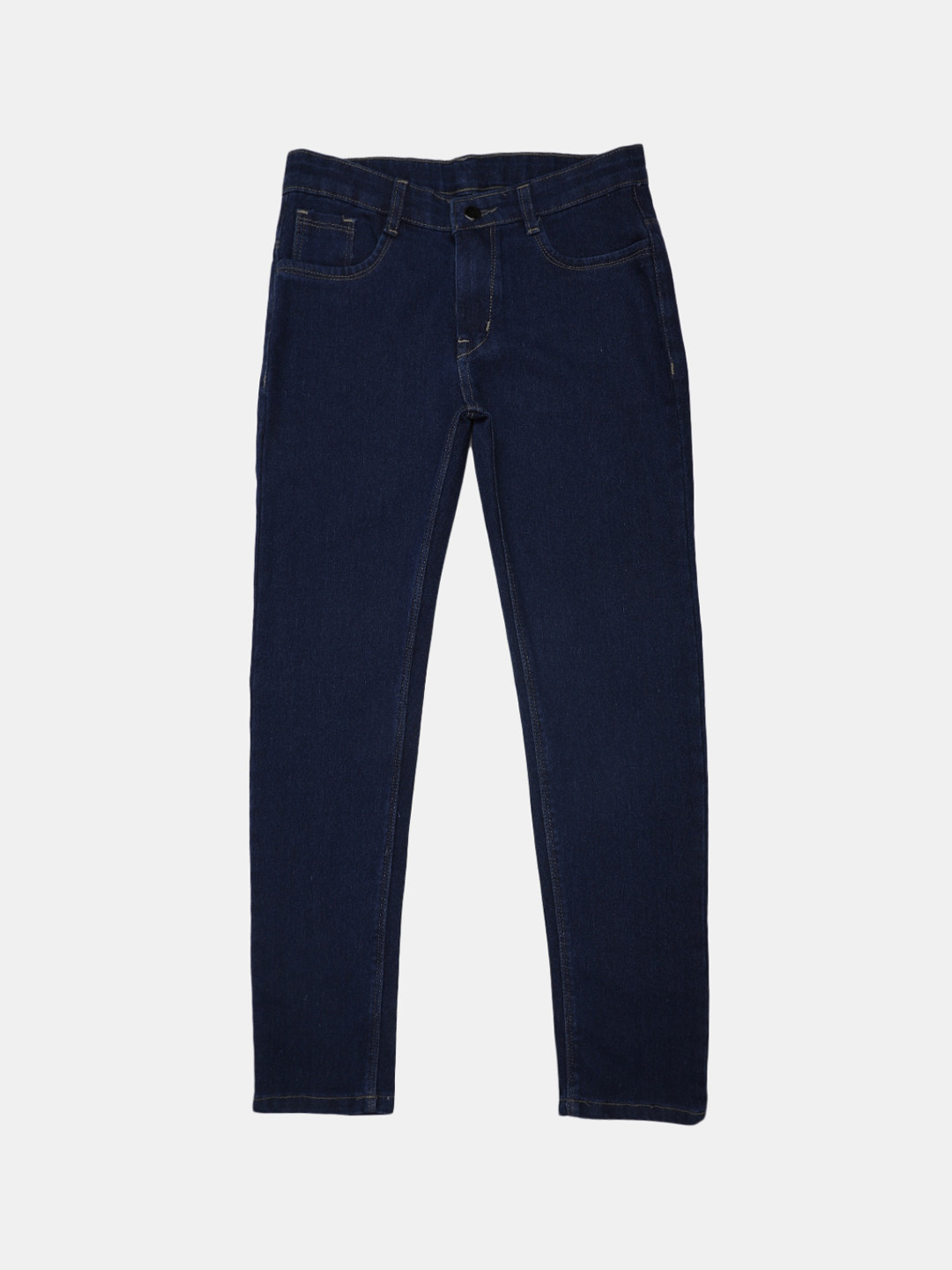 

V-Mart Girls Classic Slim Fit Mid-Rise Cotton Jeans, Blue