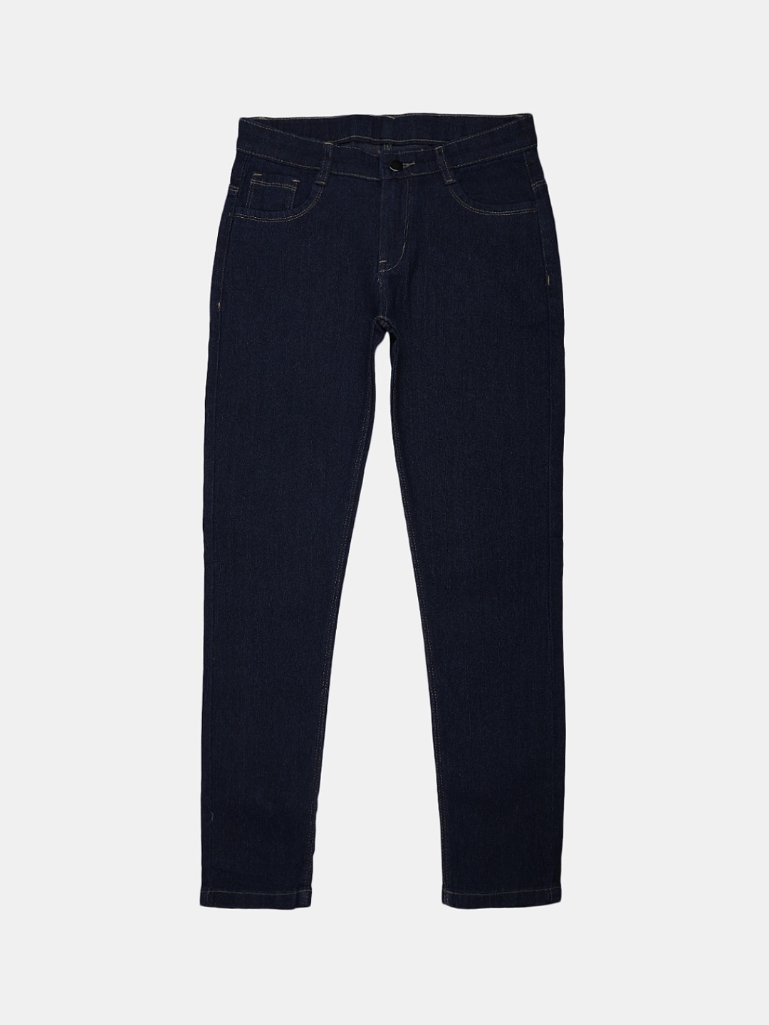 

V-Mart Girls Classic Mid-Rise Cotton Jeans, Blue