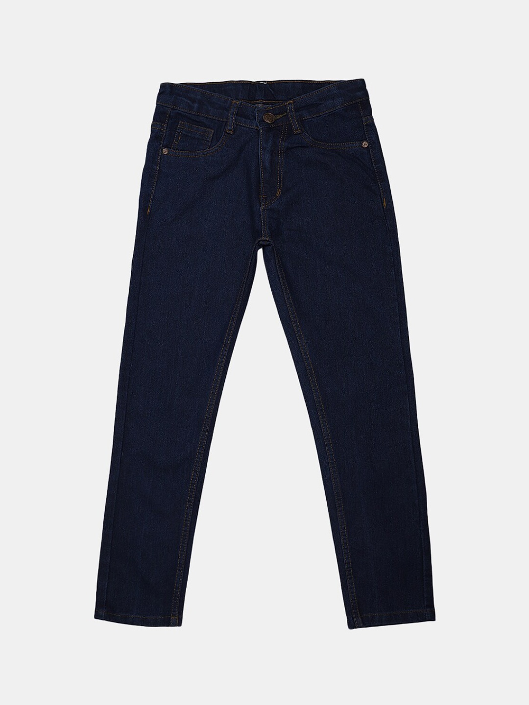 

V-Mart Boys Classic Mid-Rise Cotton Jeans, Blue